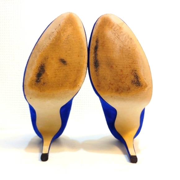 Guess by Marciano Heels Cobalt Blue Suede Shoes Leather True Blue Pumps … - Picture 13 of 13